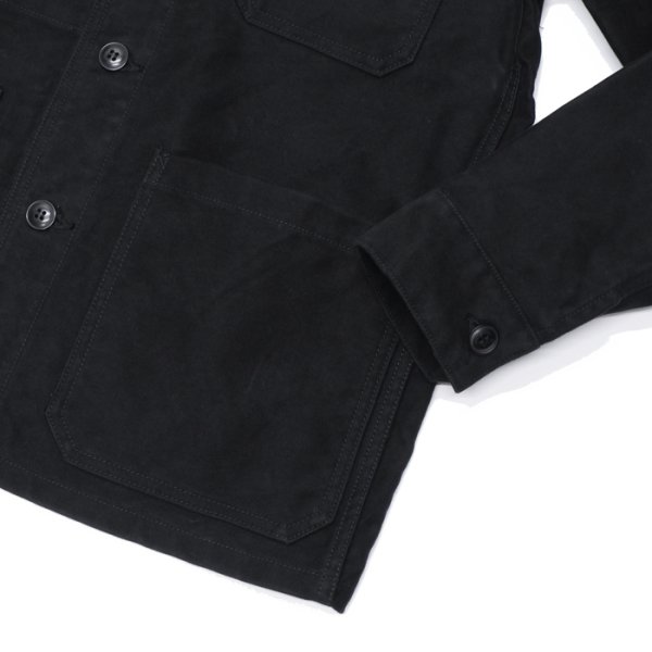 画像5: F.O.B FACTORY(エフオービーファクトリー)FRENCH MOLESKIN JACKET(フレンチモールスキンジャケット)"Heavy Moleskin" / Black(ブラック) (5)