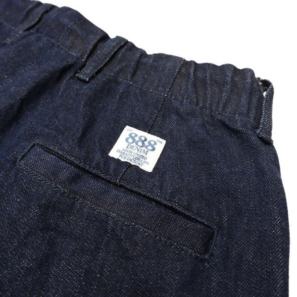 画像7: F.O.B FACTORY（エフオービーファクトリー）DENIM TRACK PANTS（デニムトラックパンツ）"Three Eight Denim" / Indigo（インディゴ）【裾上げ無料】 (7)