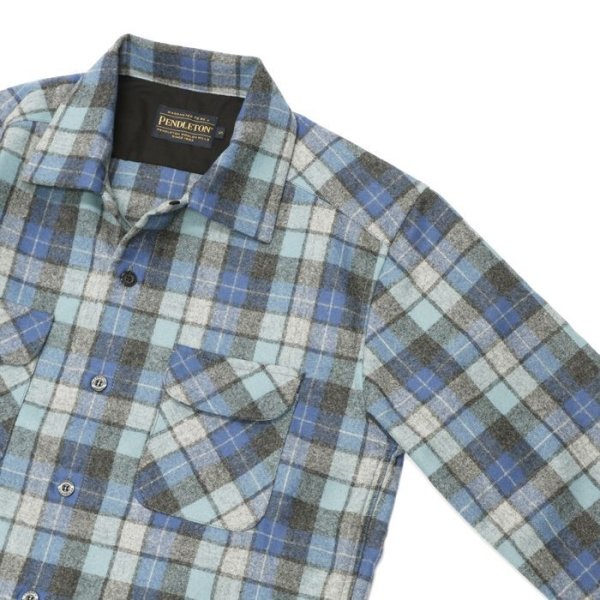 画像4: PENDLETON(ペンドルトン)THE ORIGINAL BOARD SHIRT(ザ・オリジナル・ボードシャツ)-Japan Fit-/Beach Boy Plaid Blue(ビーチボーイチェック・ブルー) (4)