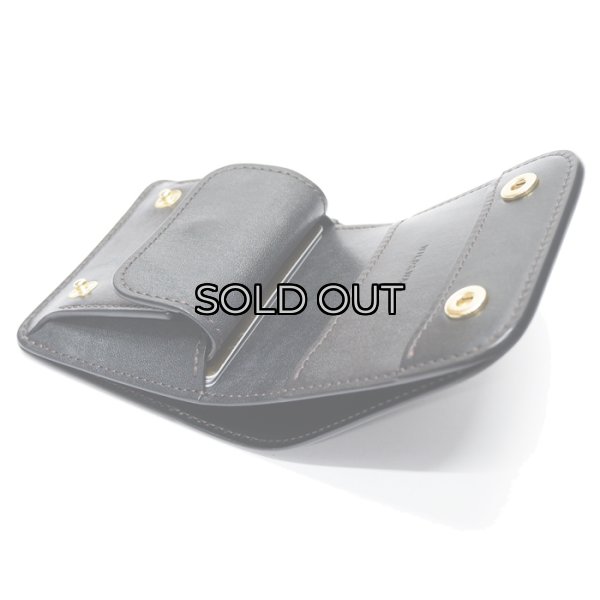 画像6: WILD SWANS（ワイルドスワンズ）CASA（カーサ）コンパクトウォレット"フルグレインブライドル"/Black（ブラック） (6)