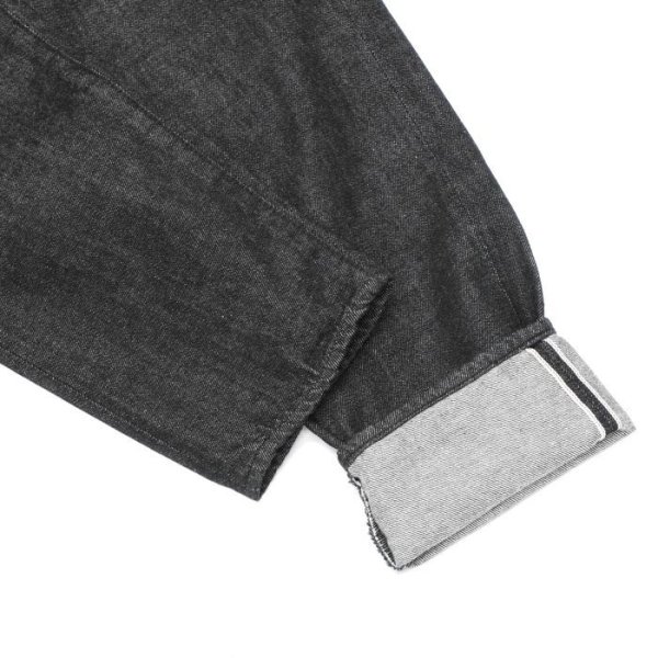 画像9: STUDIO D'ARTISAN(ステュディオ・ダ・ルチザン)ウォッシュジーンズ "テーパード” 13oz/Black(ブラック)ワンウォッシュ【裾上げ無料】 (9)