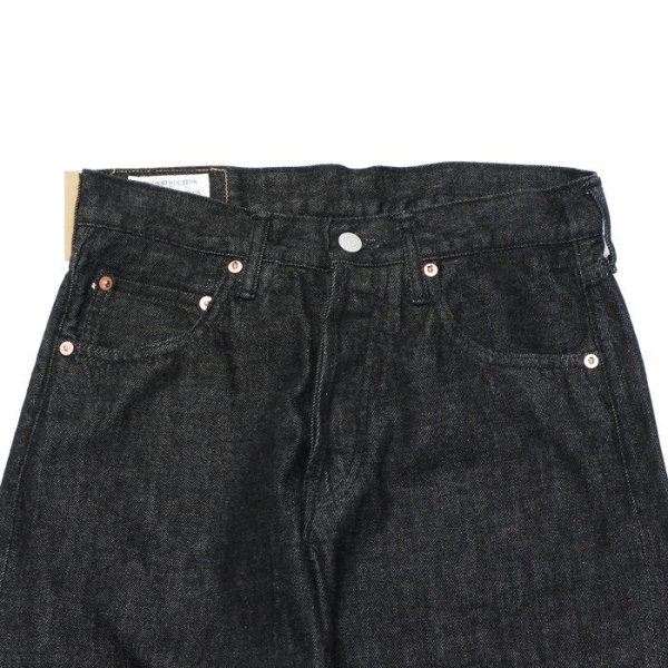 画像2: STUDIO D'ARTISAN(ステュディオ・ダ・ルチザン)ウォッシュジーンズ "テーパード” 13oz/Black(ブラック)ワンウォッシュ【裾上げ無料】 (2)