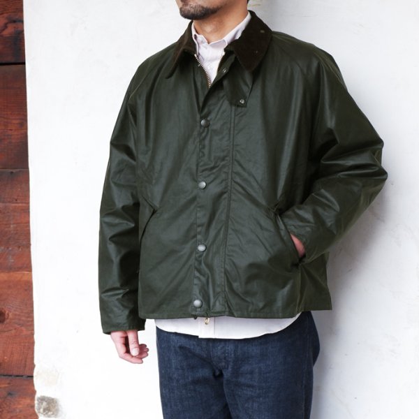 画像13: Barbour(バブァー)TRANSPORT WAX JACKET(トランスポートワックスジャケット)"Wax Cotton" / Sage(セージ) (13)