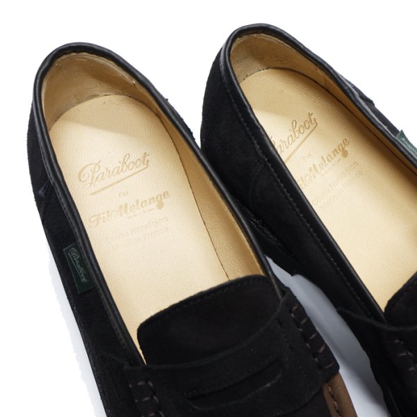 画像7: FilMelange(フィルメランジェ)REIMS COMBI(ランスコンビ)”Made by Paraboot" / Vel.Noir×Nub.Gringo(ブラックスエード×ブラウンヌバック) (7)