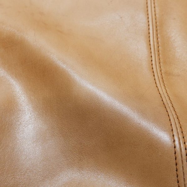 画像13: 【PointUp10%11/10迄】Y'2 LEATHER(ワイツーレザー)KAKISHIBU DYED HORSE CAR COAT(柿渋ホースカーコート)/Kakishibu(柿渋) (13)