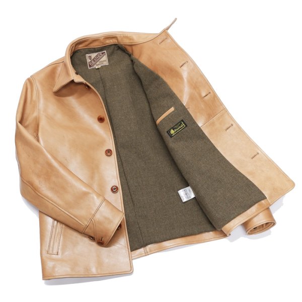 画像10: 【PointUp10%11/10迄】Y'2 LEATHER(ワイツーレザー)KAKISHIBU DYED HORSE CAR COAT(柿渋ホースカーコート)/Kakishibu(柿渋) (10)