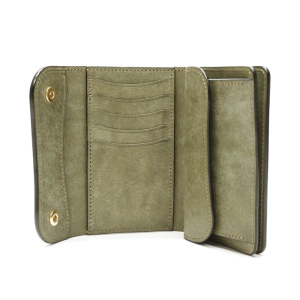 画像5: WILD SWANS(ワイルドスワンズ)BYRNE(バーン)3つ折りウォレット"プエブロ"/Grigio(グリージオ) (5)