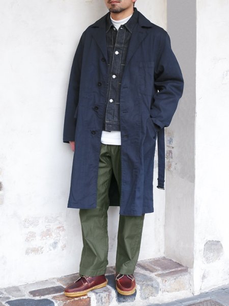 画像10: 『OUTLET』*A VONTADE（アボンタージ）Atelier Long Coat（アトリエロングコート）"9oz Indigo ID Denim" / Dk.Indigo（ダークインディゴ） (10)