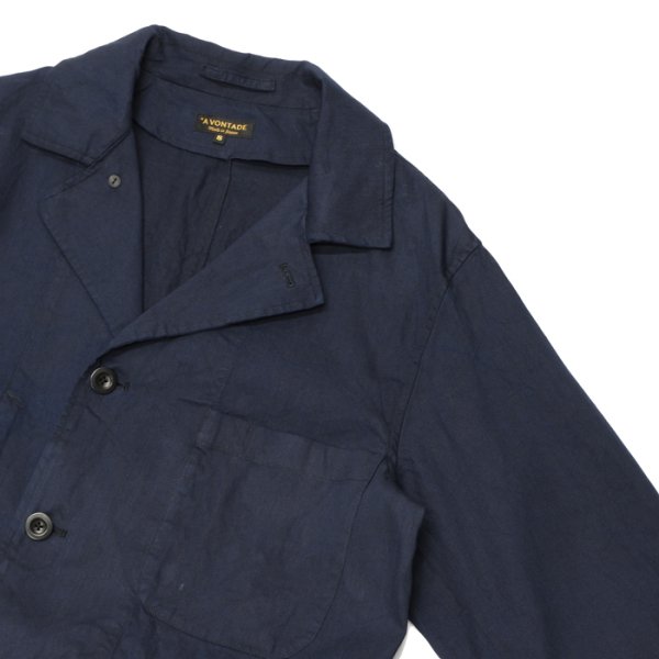 画像4: 『OUTLET』*A VONTADE（アボンタージ）Atelier Long Coat（アトリエロングコート）"9oz Indigo ID Denim" / Dk.Indigo（ダークインディゴ） (4)