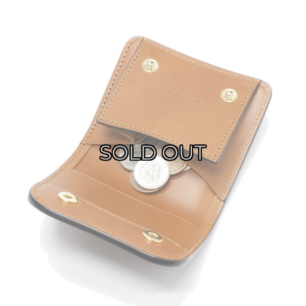 画像7: WILD SWANS(ワイルドスワンズ)Palm(パーム)コンパクトウォレット/#8ダークバーガンディ"シェルコードバン"×キャメル"ブッテーロ" (7)