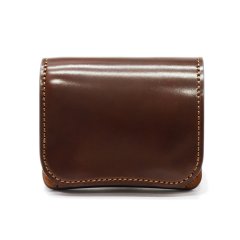 WILD SWANS（ワイルドスワンズ）Palm（パーム）コンパクトウォレット/#4"シェルコードバン"×キャメル"ブッテーロ"