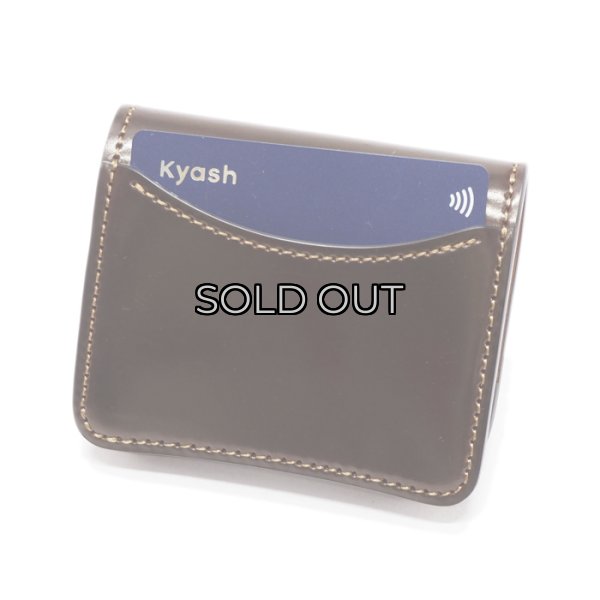 画像5: WILD SWANS(ワイルドスワンズ)Palm(パーム)コンパクトウォレット/#8ダークバーガンディ"シェルコードバン"×キャメル"ブッテーロ" (5)