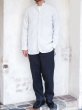 画像9: ＜40%OFF＞*A VONTADE（アボンタージ）Banded Collar Shirts（バンドカラーシャツ）Cotton Linen Chambray/Grey Stripe（グレーストライプ） (9)