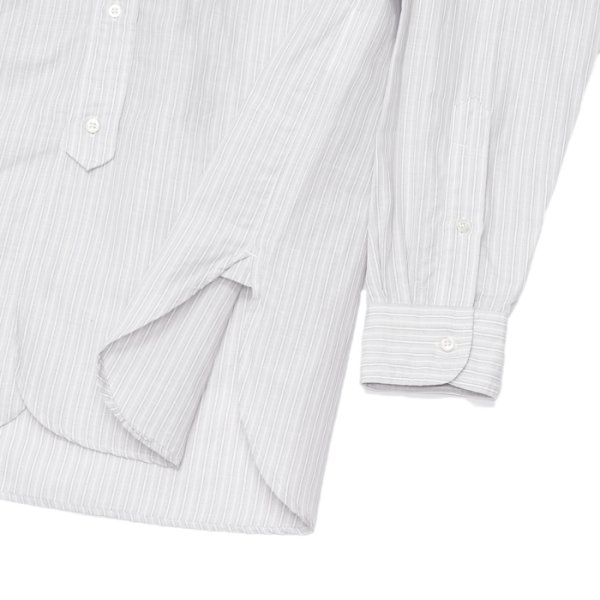 画像5: 『OUTLET』*A VONTADE(アボンタージ)Banded Collar Shirts(バンドカラーシャツ)Cotton Linen Chambray/Grey Stripe(グレーストライプ) (5)