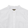 画像3: A VONTADE（アボンタージ）Banded Collar Shirts（バンドカラーシャツ）Cotton Linen Chambray/Grey Stripe（グレーストライプ） (3)