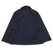 画像2: Post O'Alls（ポストオーバーオールズ）NAVY-BLU Jumper（ネイビーブルージャンパー）"Herringbone Denim" / Indigo（インディゴ） (2)