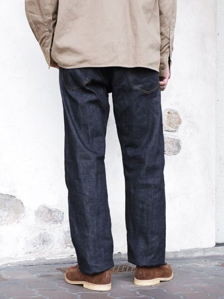 画像17: 【PointUp10%11/10迄】※Exclusive※Post O'Alls（ポストオーバーオールズ）Five Pocket Pants（ファイブポケットパンツ）"13oz Organic Selvedge Denim" / Indigo（インディゴ）【裾上げ無料】 (17)