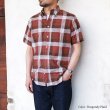 画像8: INDIVIDUALIZED SHIRTS（インディビジュアライズドシャツ）Classic Fit MBDM B.D Short Sleeve Shirt（クラシックフィットボタンダウンショートスリーブシャツ）"SUMMER PLAID"/Burgundy（バーガンディ系チェック） (8)