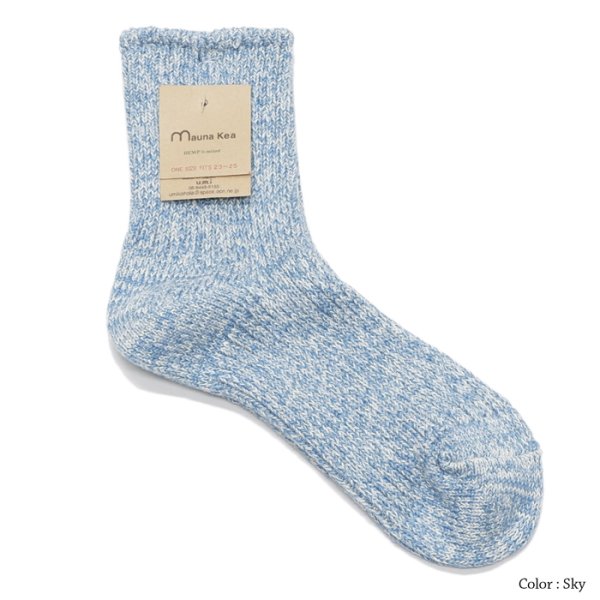 画像2: Mauna Kea(マウナケア)パステルリブソックス"レディース" / 2Colors(全2色展開)※3足までメール便発送可 (2)