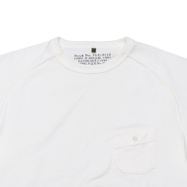 画像3: Nigel Cabourn(ナイジェル・ケーボン)9.5oz BASIC T-SHIRT(9.5ozベーシックTシャツ)/ Off White(オフホワイト) (3)