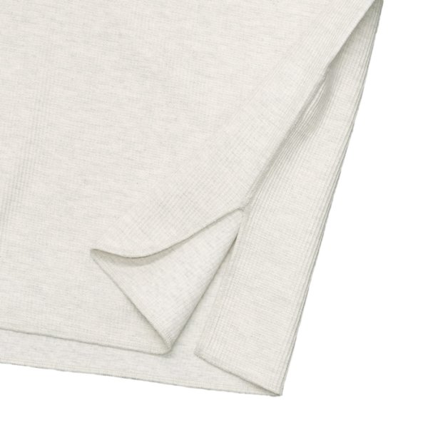 画像5: blurhms ROOTSTOCK（ブラームスルーツストック）Rough&Smooth Thermal Over-Neck S/S（ラフ&スムースサーマルオーバーネックシャツS/S）/ Heather Oatmeal（ヘザーオートミール） (5)