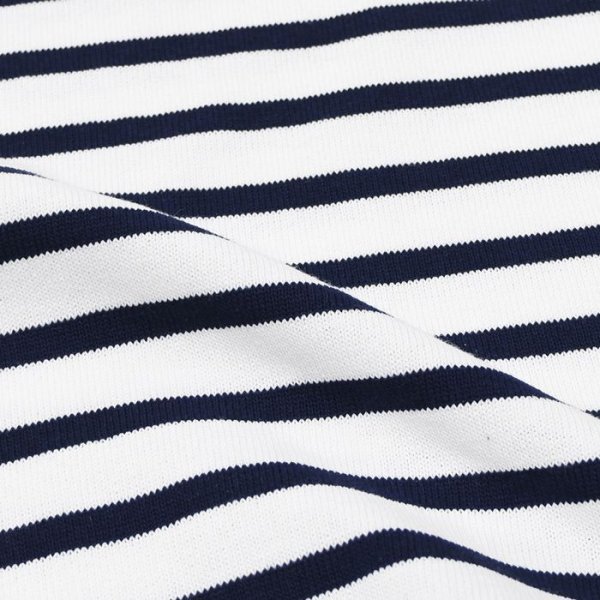 画像6: SAINT JAMES(セントジェームス)OUESSANT SHORT SLEEVE(ウエッソンショートスリーブ)"BORDER" / NEIGE×MARINE(ホワイト×マリン) (6)
