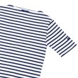 画像4: SAINT JAMES（セントジェームス）OUESSANT SHORT SLEEVE（ウエッソンショートスリーブ）/NEIGE×MARINE（ホワイト×マリン） (4)