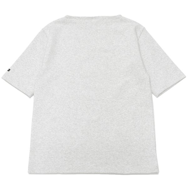 画像2: SAINT JAMES(セントジェームス)OUESSANT SHORT SLEEVE(ウエッソンショートスリーブ)”SOLID" / GRIS CLAIR(霜降りペールグレー) (2)