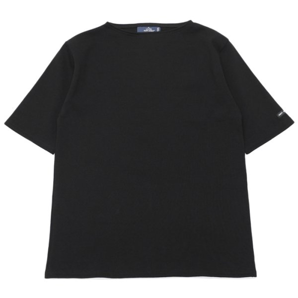 画像1: SAINT JAMES（セントジェームス）OUESSANT SHORT SLEEVE（ウエッソンショートスリーブ）/NOIR（ブラック） (1)