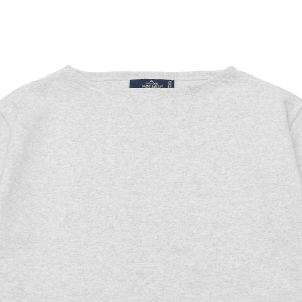 画像3: SAINT JAMES(セントジェームス)OUESSANT SHORT SLEEVE(ウエッソンショートスリーブ)”SOLID" / GRIS CLAIR(霜降りペールグレー) (3)