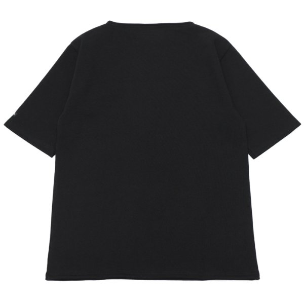 画像2: SAINT JAMES(セントジェームス)OUESSANT SHORT SLEEVE(ウエッソンショートスリーブ)"SOLID" / NOIR(ブラック) (2)
