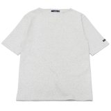 SAINT JAMES（セントジェームス）OUESSANT SHORT SLEEVE（ウエッソンショートスリーブ）”SOLID" / GRIS CLAIR（霜降りペールグレー）