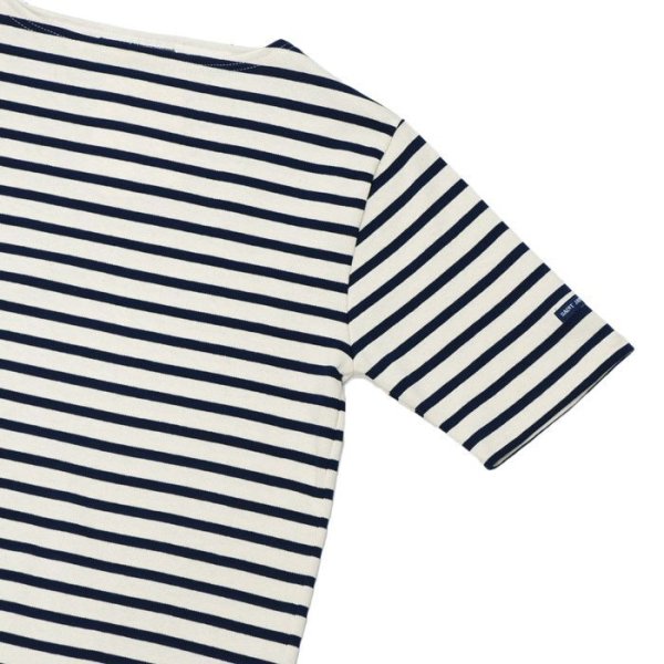 画像4: SAINT JAMES(セントジェームス)OUESSANT SHORT SLEEVE(ウエッソンショートスリーブ)"BORDER" / ECRU×MARINE(キナリ×マリン) (4)