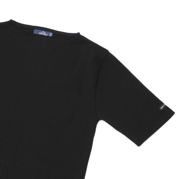 画像4: SAINT JAMES(セントジェームス)OUESSANT SHORT SLEEVE(ウエッソンショートスリーブ)"SOLID" / NOIR(ブラック) (4)
