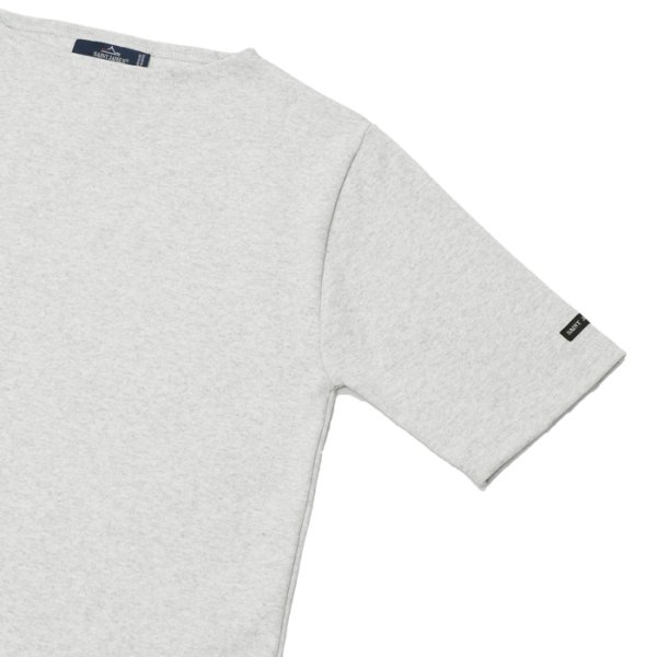 画像4: SAINT JAMES(セントジェームス)OUESSANT SHORT SLEEVE(ウエッソンショートスリーブ)”SOLID" / GRIS CLAIR(霜降りペールグレー) (4)