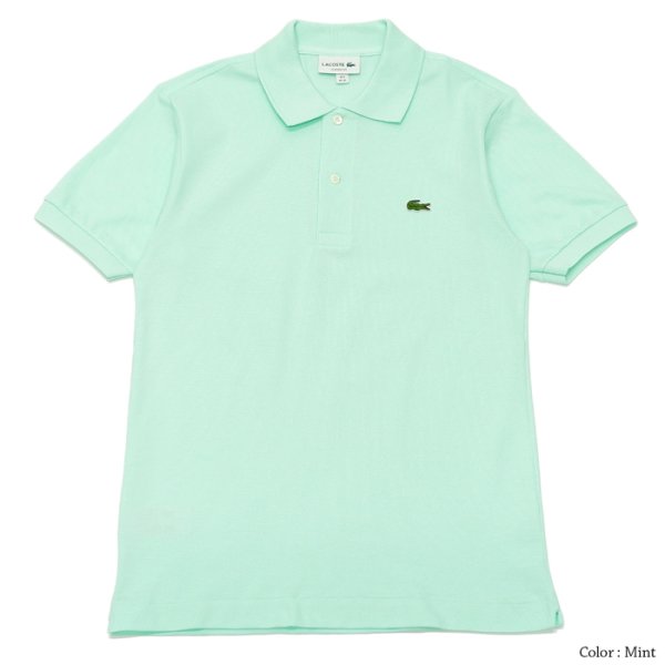 画像1: LACOSTE（ラコステ）Classic Fit Pique Polo Shirt（クラシックフィットピケポロシャツ）/Mint（ミントグリーン）※Imported from France※サイズ2のみ (1)