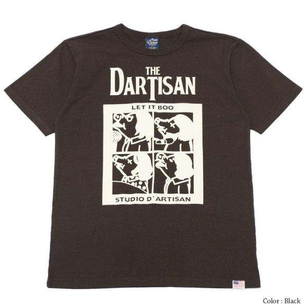 画像4: STUDIO D'ARTISAN（ステュディオ・ダ・ルチザン）USAコットンプリントＴシャツ/ White（ホワイト）・Black（ブラック）※Sサイズのみ (4)