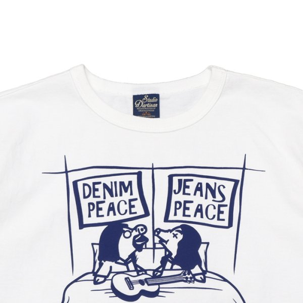 画像6: STUDIO D'ARTISAN（ステュディオ・ダ・ルチザン）USAコットンプリントＴシャツ/ White（ホワイト）・Yellow（イエロー） (6)