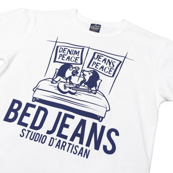画像10: STUDIO D'ARTISAN（ステュディオ・ダ・ルチザン）USAコットンプリントＴシャツ/ White（ホワイト）・Yellow（イエロー） (10)