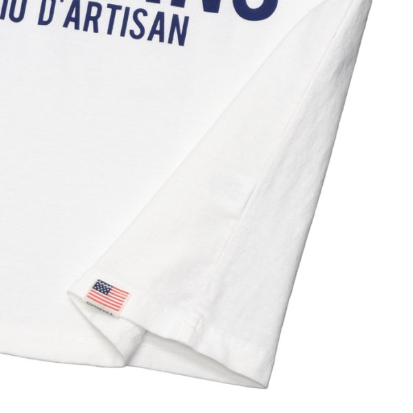 画像8: STUDIO D'ARTISAN（ステュディオ・ダ・ルチザン）USAコットンプリントＴシャツ/ White（ホワイト）・Yellow（イエロー） (8)