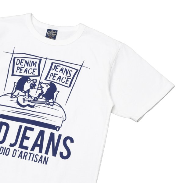 画像7: STUDIO D'ARTISAN（ステュディオ・ダ・ルチザン）USAコットンプリントＴシャツ/ White（ホワイト）・Yellow（イエロー） (7)