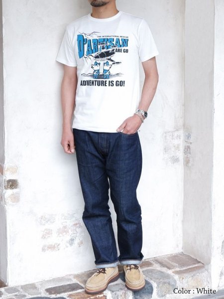画像8: STUDIO D'ARTISAN（ステュディオ・ダ・ルチザン）USAコットンプリントＴシャツ/ White（ホワイト）※Mサイズのみ (8)