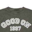 画像6: Good On（グッドオン）Logo Print Short Sleeve Crew Neck Tee（ロゴプリントショートスリーブクルーネックTシャツ）"GOOD ON 1997"/Ash（アッシュグレー）・Black（ブラック） (6)