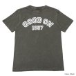画像4: Good On（グッドオン）Logo Print Short Sleeve Crew Neck Tee（ロゴプリントショートスリーブクルーネックTシャツ）"GOOD ON 1997"/Ash（アッシュグレー）・Black（ブラック） (4)