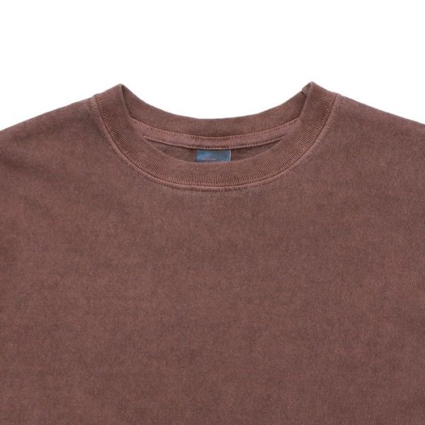画像6: Good On(グッドオン)Short Sleeve Crew Neck Tee(ショートスリーブクルーネックTシャツ)"Pigment Dye" / Mocha(モカ)・Bordeaux(ボルドー) (6)