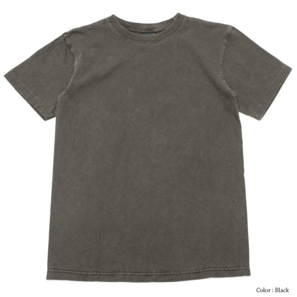 画像4: Good On（グッドオン）Short Sleeve Crew Neck Tee（ショートスリーブクルーネックTシャツ）"Pigment Dye" / Natural（ナチュラル）・Black（ブラック） (4)