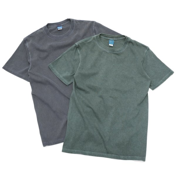 画像1: Good On（グッドオン）Short Sleeve Crew Neck Tee（ショートスリーブクルーネックTシャツ）"Pigment Dye"/Slate（スレート）・Navy（ネイビー） (1)