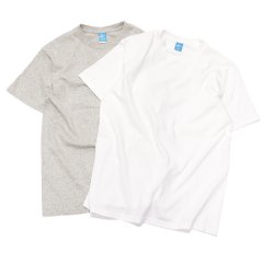 Good On（グッドオン）Short Sleeve Crew Neck Tee（ショートスリーブクルーネックTシャツ）"Washed" / White（ホワイト）・Metal Grey（メタルグレー）