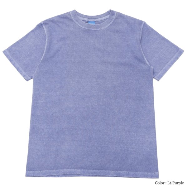 画像1: Good On（グッドオン）Short Sleeve Crew Neck Tee（ショートスリーブクルーネックTシャツ）"Pigment Dye" / Lt.Purple（ライトパープル）※Sサイズのみ (1)