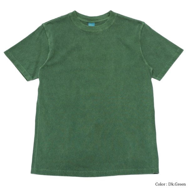 画像2: Good On(グッドオン)Short Sleeve Crew Neck Tee(ショートスリーブクルーネックTシャツ)"Pigment Dye" / Dk.Green(ダークグリーン)・Sage(セージ) (2)